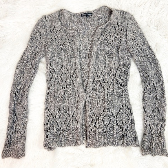 Berretti Sweaters - BERRETTI MADE IN ITALY GRAY LONG SLEEVE CARDIGAN SWEATER WOMENS SZ SMALL